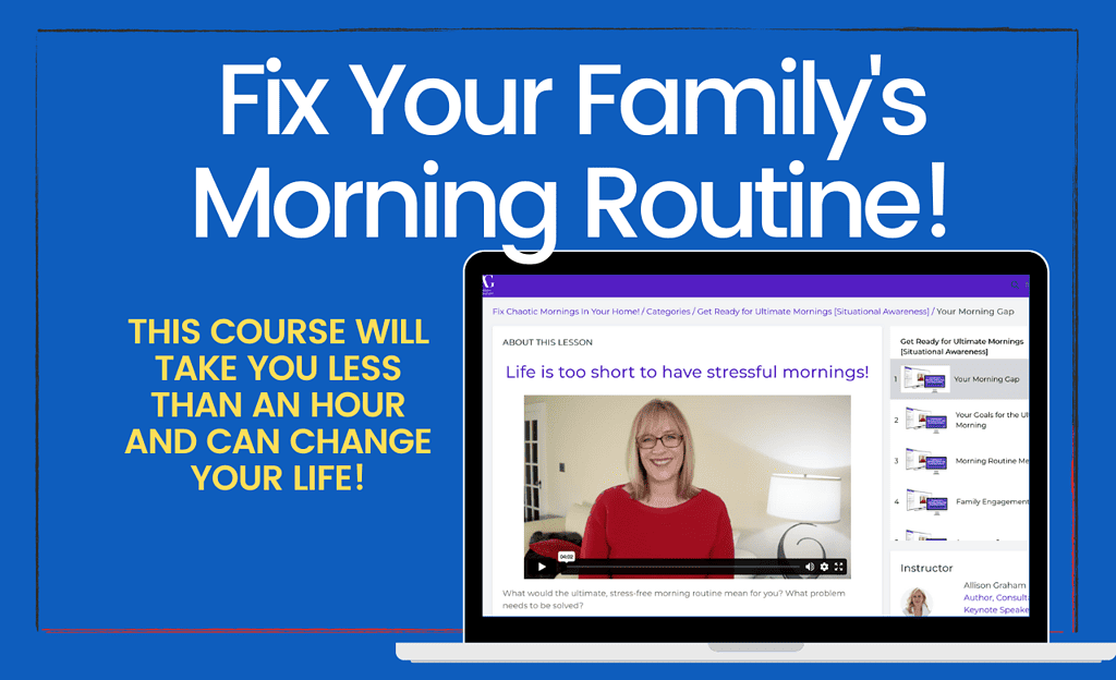 Fix Your Family's Morning Routine promotion